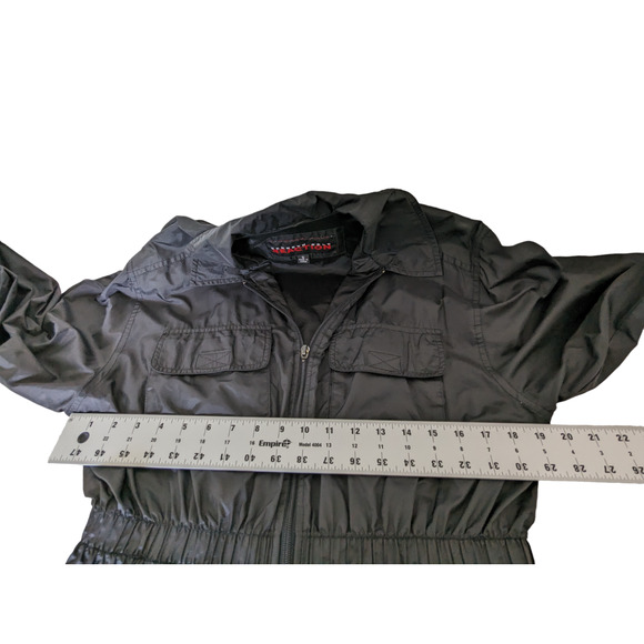 Kenneth Cole Reaction Womens Small Black Windbreaker Nylon Full Zip Lightweight - Picture 4 of 16